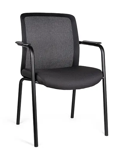 [OHV-115 NEGRO] SILLA VISITANTE FRIDA CON BRAZOS