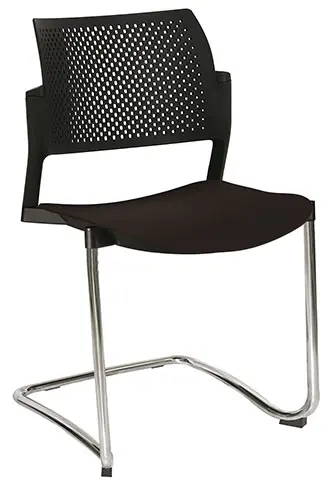 [OHT-321CR NEGRO] SILLA KYOS TRINEO CR, PLASTICOS EXPUESTOS