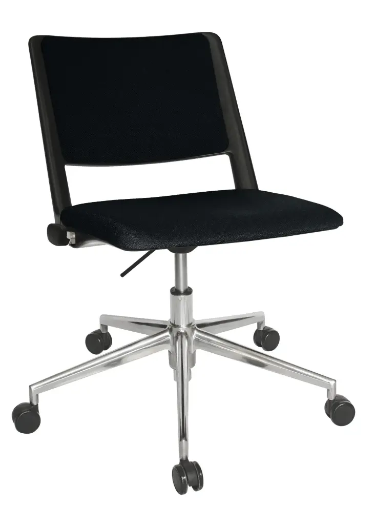 [OHS-88ALNEGRO] SILLA OPERATIVA REVOLUTION ASIENTO Y RESPALDO TAPIZADOS (NEGRO)