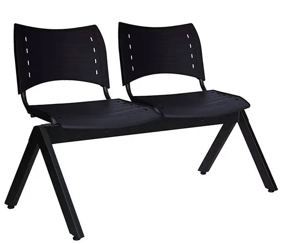 [OHR-2700-2P NEGRO] BANCA INNOVA 2 PLAZAS, PLASTICOS EXPUESTO (NEGRO)