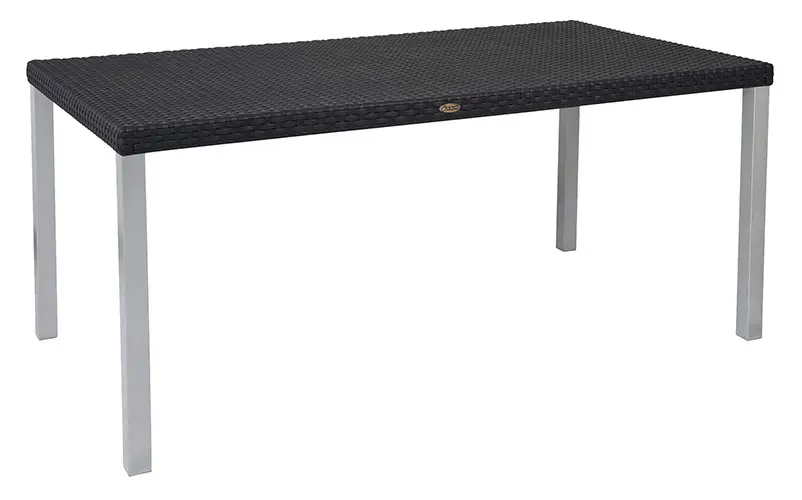 [OHM-7021-D2-K4 Negro] MESA OSLO FAMILY ALUMINIO (NEGRO)