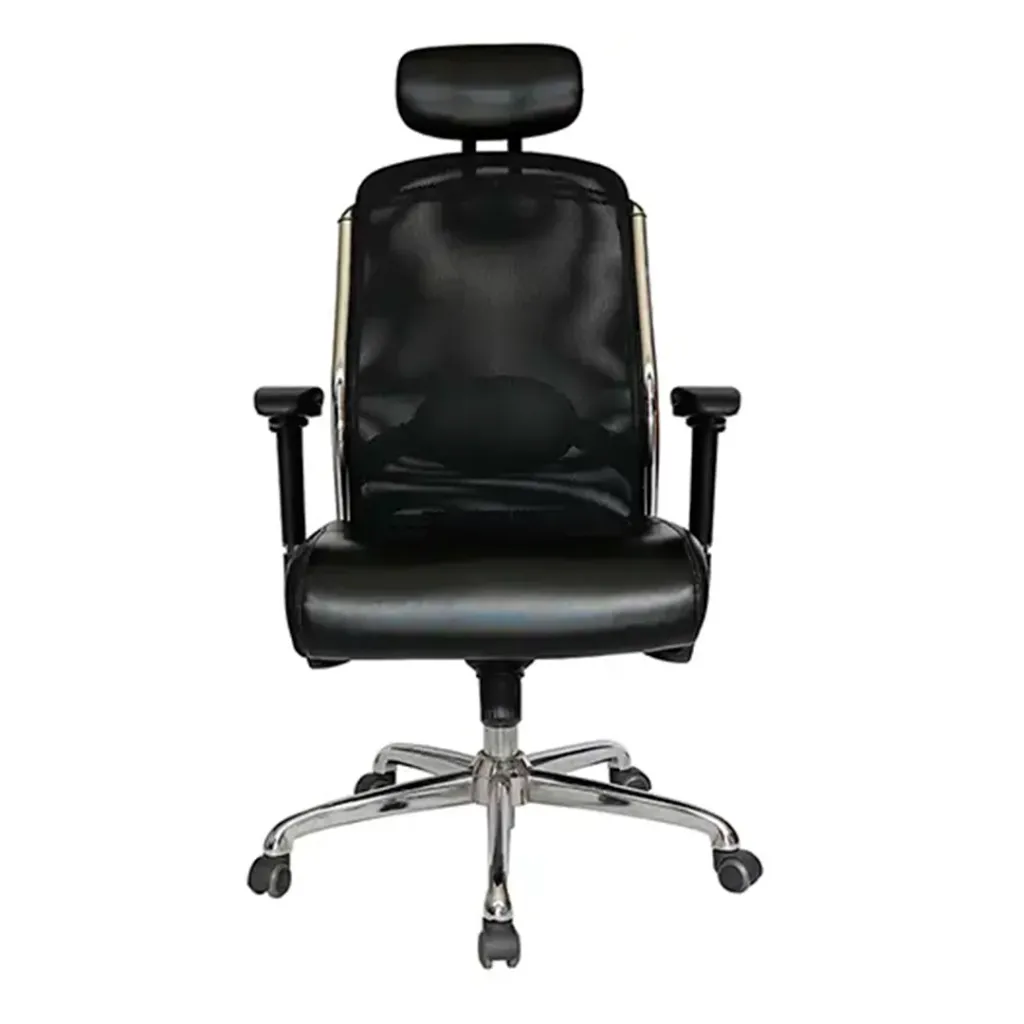 [OHE-195negro] SILLA EJECUTIVA CROMA