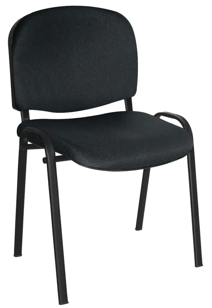 SILLA ELLITICO VISITA ASIENTO Y RESPALDO TAPIZADO ESTRUCTURA NEGRA