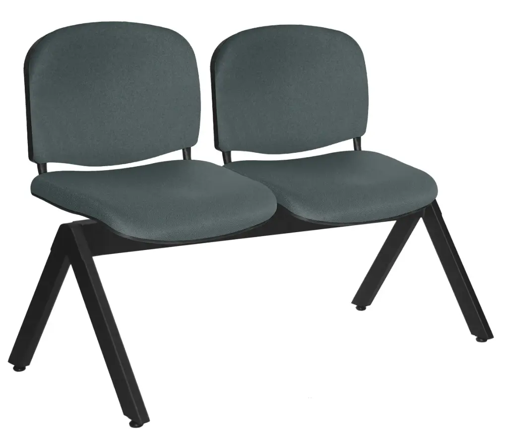 [OHR-2200-2P] BANCA ELLITICO 2 PLAZAS ASIENTO Y RESPALDO TAPIZADO