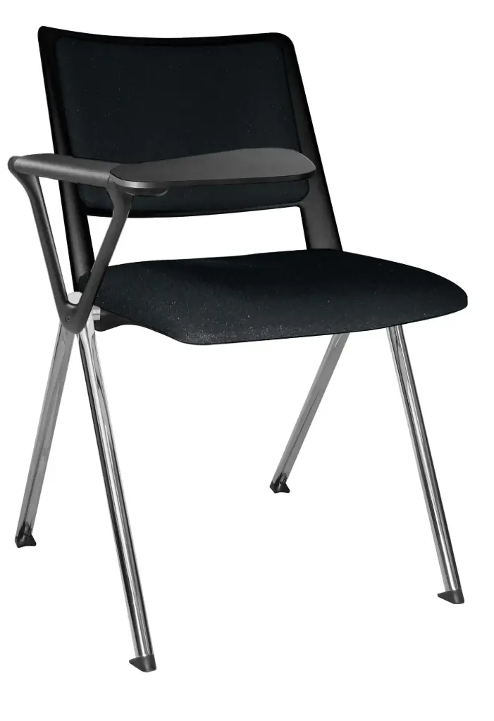 [OHP-88CR NEGRO] PUPITRE REVOLUTION ASIENTO Y RESPALDO TAPIZADO CROMADO