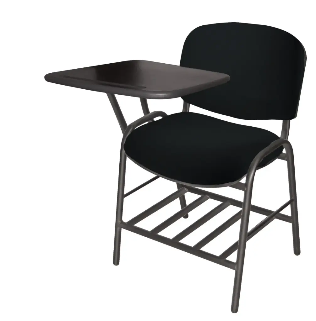 PUPITRE ELLITTICO ASIENTO Y RESPALDO TAPIZADO PALETA DE ACERO