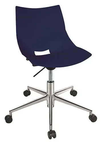SILLA OPERATIVA SHELL POLIPROPILENO EXPUESTO