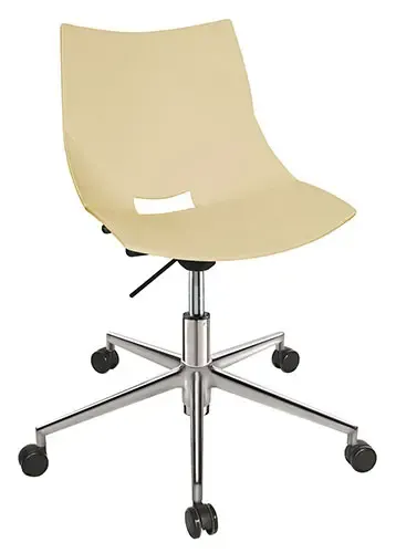 SILLA OPERATIVA SHELL POLIPROPILENO EXPUESTO