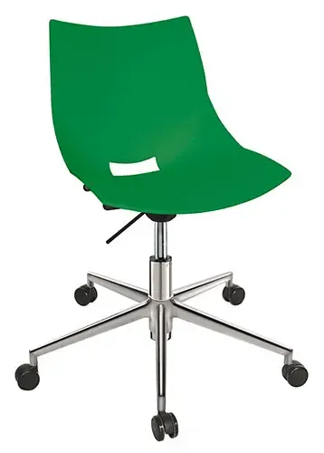 SILLA OPERATIVA SHELL POLIPROPILENO EXPUESTO