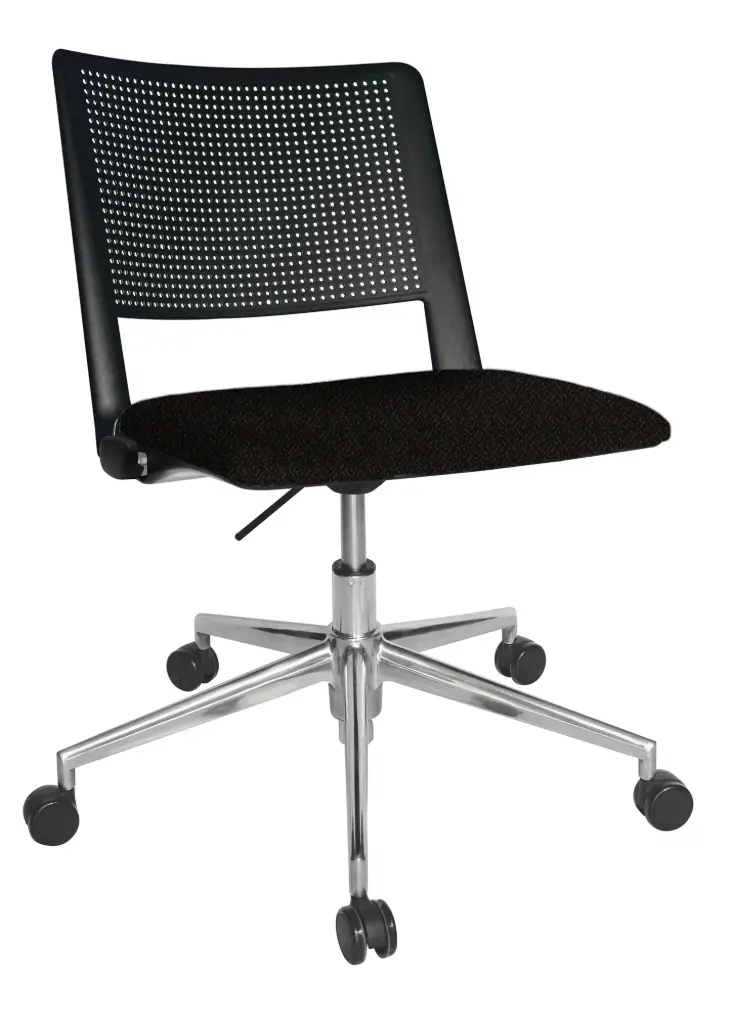 [OHS-87AL NEGRO] SILLA OPERATIVA REVOLUTION ASIENTO TAPIZADO RESPALDO POLIPROPILENO (negro)