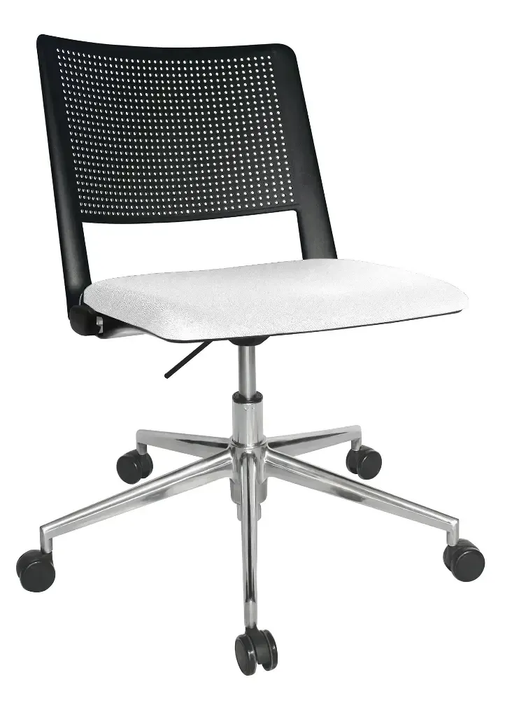 SILLA OPERATIVA REVOLUTION ASIENTO TAPIZADO RESPALDO POLIPROPILENO