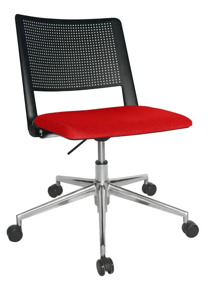 SILLA OPERATIVA REVOLUTION ASIENTO TAPIZADO RESPALDO POLIPROPILENO