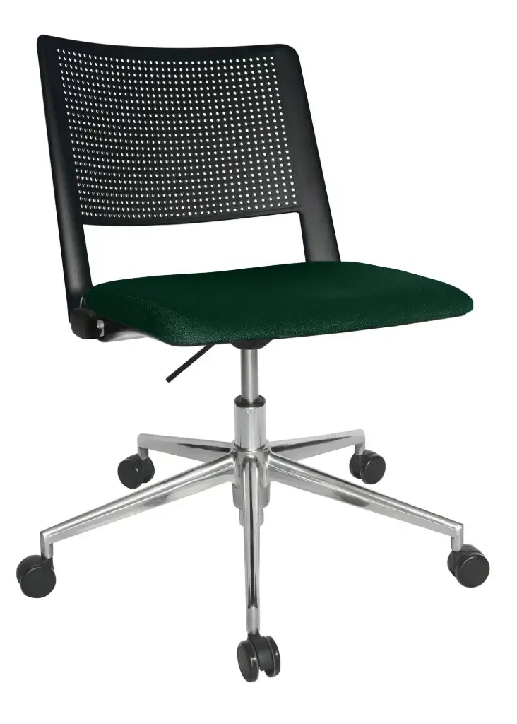SILLA OPERATIVA REVOLUTION ASIENTO TAPIZADO RESPALDO POLIPROPILENO OHS-87AL