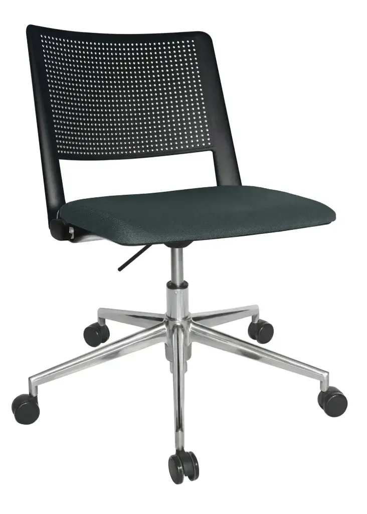 SILLA OPERATIVA REVOLUTION ASIENTO TAPIZADO RESPALDO POLIPROPILENO OHS-87AL