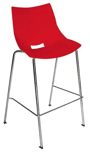 SILLA SHEL ALTA POLIPROPILENO EXPUESTO