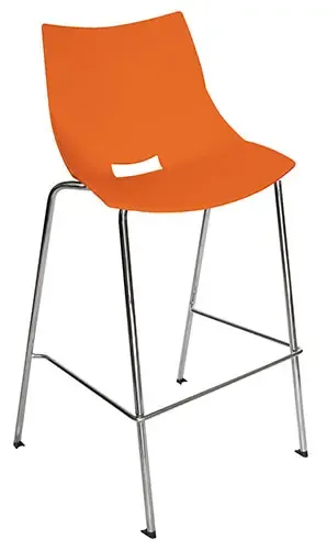 SILLA SHEL ALTA POLIPROPILENO EXPUESTO