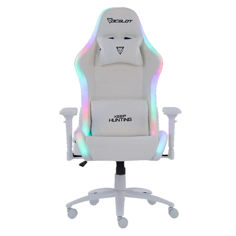 Silla Ocelot Gaming ORGB-White Thundra