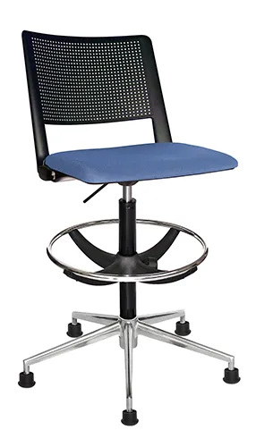 SILLA OPERATIVA REVOLUTION ASIENTO TAPIZADO RESPALDO POLIPROPILENO OHS-87AL KIT CAJERO
