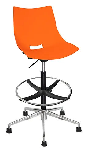 SILLA OPERATIVA SHELL POLIPROPILENO EXPUESTO KIT CAJERO