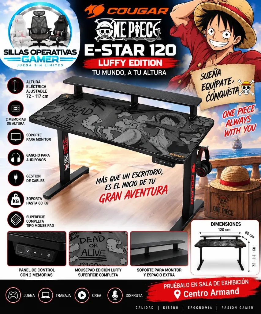 Escritorio Electrico COUGAR E-STAR 120