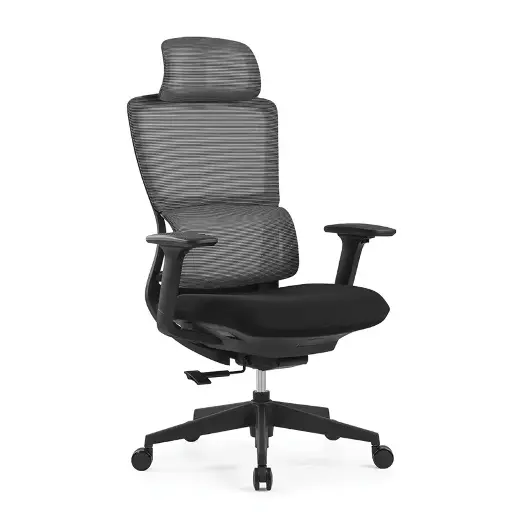 [OHE-35 NEGRO] SILLON EJECUTIVO NEGRO DILLON CON CABECERA