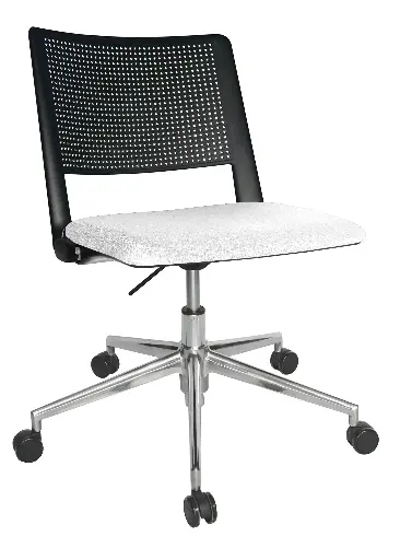 SILLA OPERATIVA REVOLUTION ASIENTO TAPIZADO RESPALDO POLIPROPILENO