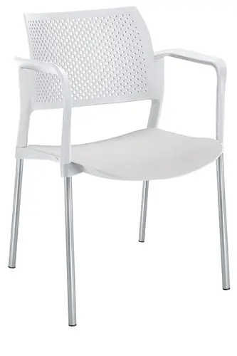 SILLA KYOS ESTRUCTURA GRIS CON BRAZOS, PLASTICOS EXPUESTOS 312