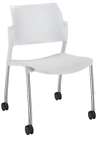 SILLA KYOS ESTRUCTURA CR, CON RODAJAS, PLASTICOS EXPUESTOS 