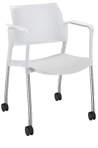 SILLA KYOS ESTRUCTURA CR CON BRAZOS Y RODAJAS, PLASTICOS EXPUESTOS 